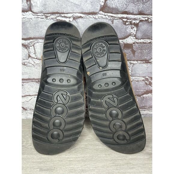 Ecco Cosmo Brown Leather Adjustable Comfort Cork Sandals Men’s Sz 46EU/12.5M US - Picture 10 of 16